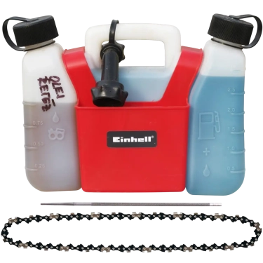Sada – kanystr kombinovaný 3+1,25 l, řetěz pro motorovou pilu, pilník